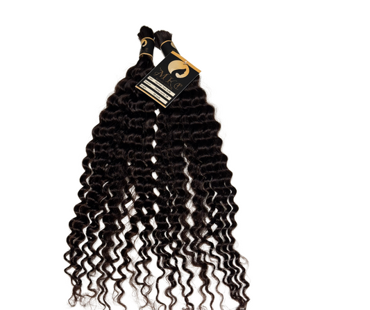 Bohemian Braids Curly Human Bulk Virgin Indian Hair