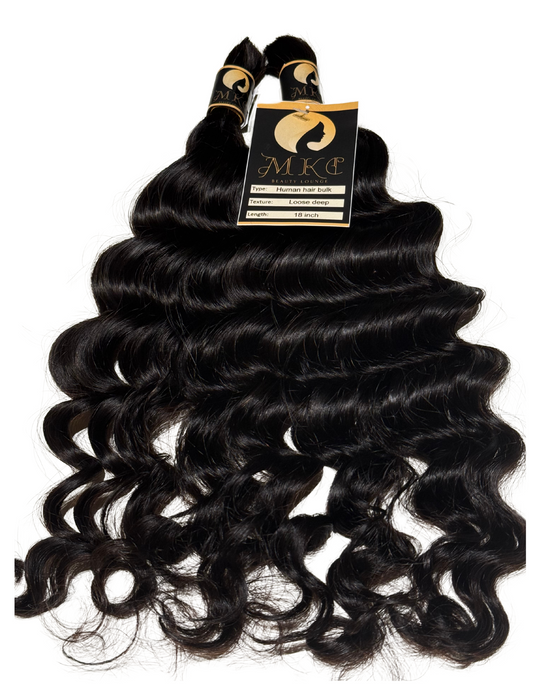 Bohemian Braids Curly Human Bulk Virgin Indian Hair